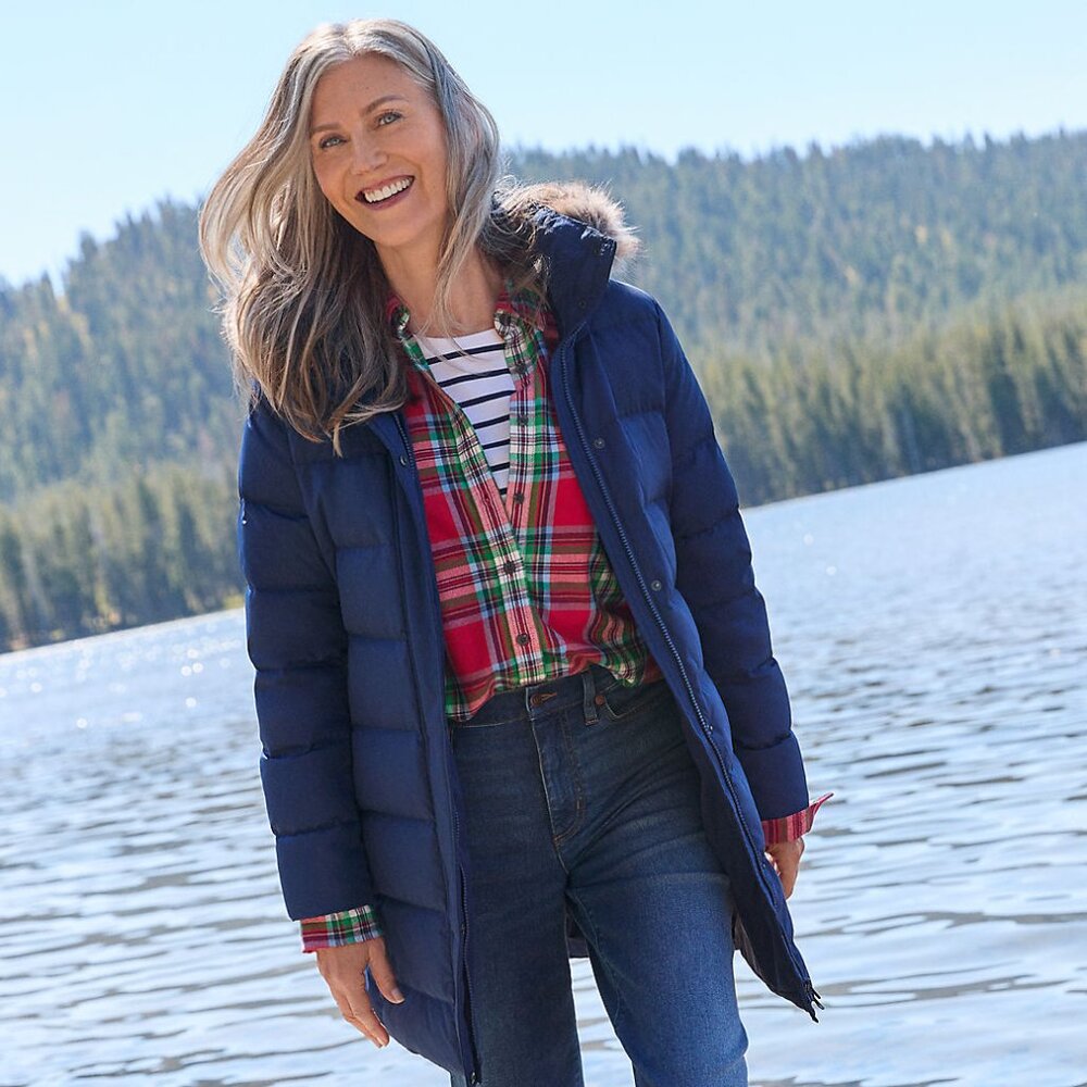 Land's End Petite Max 600 Down Puffer Coat